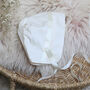 Silk Christening Bonnet, thumbnail 1 of 5