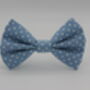 Light Blue Polkadot Dog Bow Tie, thumbnail 5 of 8