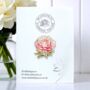 Peony Flower Enamel Lapel Pin Brooch, thumbnail 1 of 8