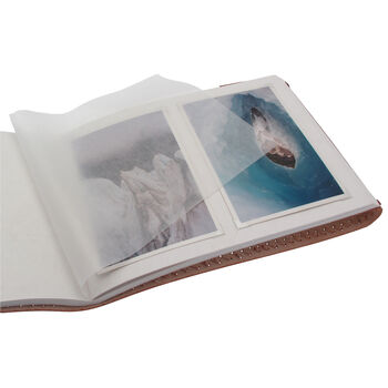 Personalised Anniversary Distressed Leather Photo Album, 9 of 12