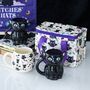 Cute And Creepy Black Cat Halloween Mug, thumbnail 3 of 4