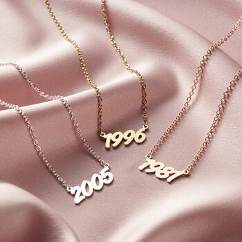 Birth Year Necklace, 5 of 8