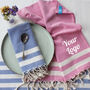 Personalised Cotton Tea Towel And Tablecloth, thumbnail 5 of 12