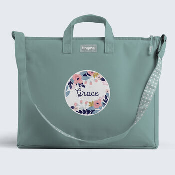 Personalised Flourish Design Kids Book Bag, 7 of 9