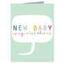 Mini New Baby Bubble Card, thumbnail 2 of 3