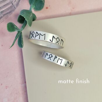 Personalised Viking Rune Name/Word Ring, 2 of 7