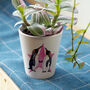 Penguin Couple Personalised Plant Pot, thumbnail 1 of 5