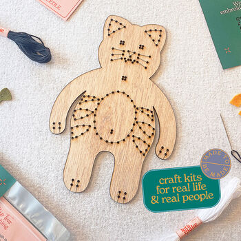 Learn To Sew Cat Kit Craft Kit For Kids, 7 of 8