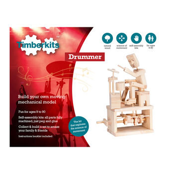 Drummer Wooden Toy Kit, 3 of 3