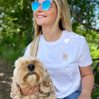 Personalised Dog Lover Organic Motif T Shirt, 11 of 12