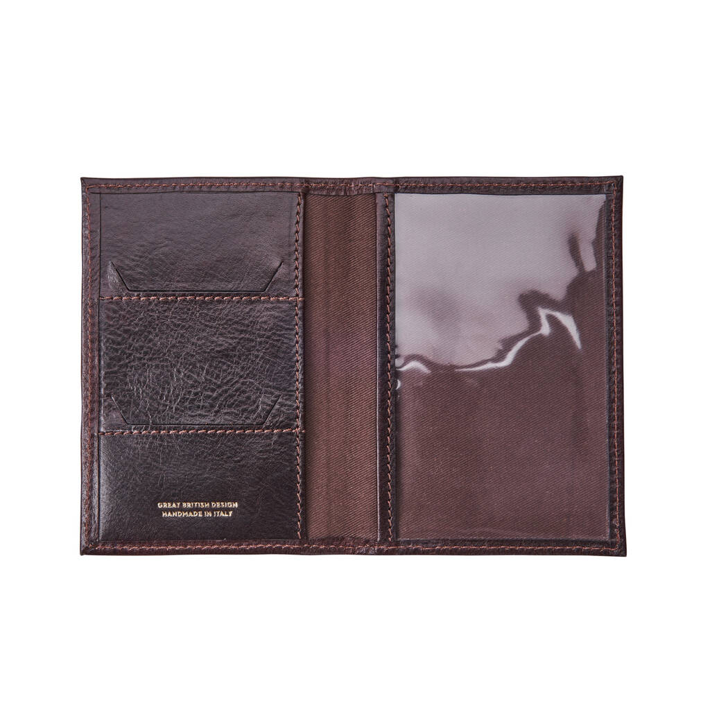 Quality Italian Leather Passport Cover 'Prato' By Maxwell-Scott
