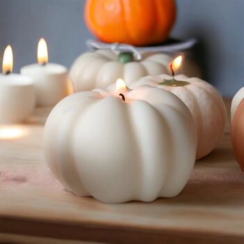 Cosy Autumn Halloween Pumpkin Candle, 6 of 8