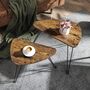 Set Of Two Brown Side Nesting Tables, thumbnail 3 of 7