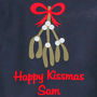 Happy Kissmas Personalised Christmas T Shirt, thumbnail 2 of 2