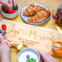 Personalised Just Married Bamboo Serving Board, thumbnail 1 of 6