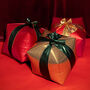 Three Christmas Foil Gift Box Balloons Festive Décor, thumbnail 1 of 6