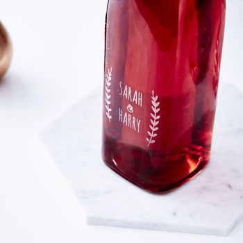 Laurel Personalised Glass Bottle, 3 of 3
