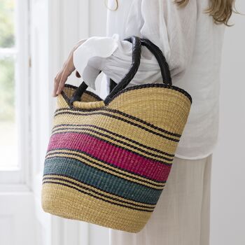 Tema Handwoven Shopping Basket, 4 of 5