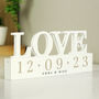 Personalised Wedding Love Date Ornament, thumbnail 2 of 3