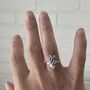 Sterling Silver Anatomical Heart Ring, thumbnail 7 of 7