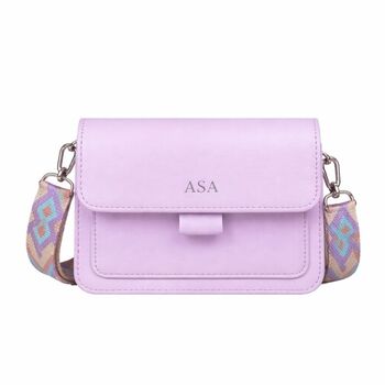 Personalised Embossed Mini Michelle Cross Body Bag, 7 of 10