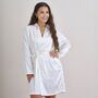 White Embroidered Bride Dressing Gown, thumbnail 5 of 5