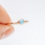 Blue Aquamarine Gemstone And Solid Gold Ring, thumbnail 9 of 9