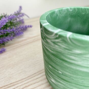 Smooth Emerald Green Storage Pot With Lid, 6 of 7
