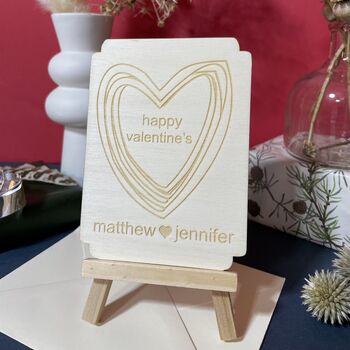 Personalised Wooden Valentines Keepsake Plaque, 3 of 12