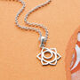 Sterling Silver Sacral Chakra Necklace, thumbnail 2 of 4