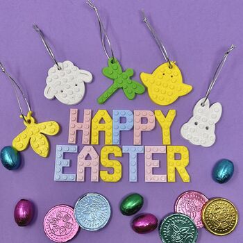 Hanging Lego Compatible Easter Decorations, 11 of 12