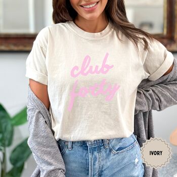 Personalised 40th Birthday For Her Club Forty T Shirt, 7 of 12