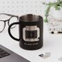 Leeds United Elland Road Stadium Custom Engraved Steel Mug Football Gift, thumbnail 2 of 9