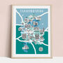 Staffordshire Map Print, thumbnail 1 of 2