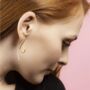 Sterling Silver Spiral Drop Earrings, thumbnail 5 of 8