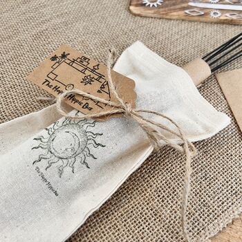 Spiced Saffron And Sandalwood Hand Dipped Incense Sticks, 12 of 12