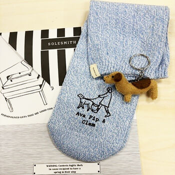 Dog And Owner Personalised Walking Socks, 5 of 12