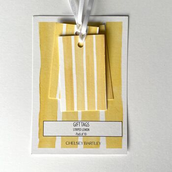 Striped Lemon Gift Tags, 5 of 5