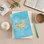 Personalised Map Location Notebook Gift For Teachers, thumbnail 8 of 9