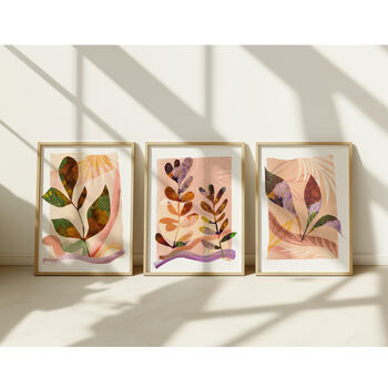 Botanical Leaf Print Set | Autumn Wall Art Collection, 3 of 12