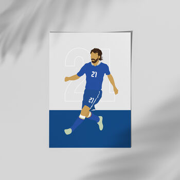 Andrea Pirlo Italy Football Poster, 3 of 3