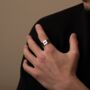 Personalised Silver Closed Link Chain Ring, thumbnail 5 of 12