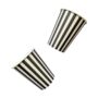 Black And White Striped Party Cups X 12, thumbnail 1 of 2