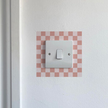 Chequered Light Switch And Plug Socket Stickers, 7 of 9