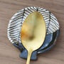 Black Herringbone Ceramic Spoon Rest, thumbnail 5 of 10