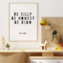 Be Honest Quote Print, thumbnail 2 of 4