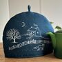 Winter Fox Linen Tea Cosy, thumbnail 5 of 8