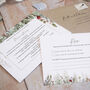 Wedding Invitation 'Whimsical Noel' Three Fold, thumbnail 4 of 6