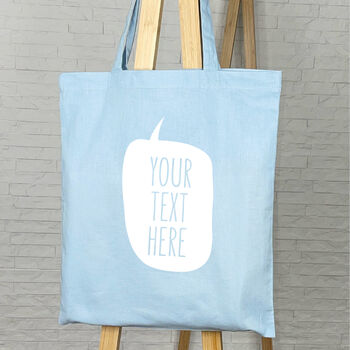 Personalised Speech Bubble Tote Bag, 5 of 6