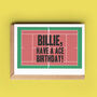 Personalised Tennis Court Birthday Card, thumbnail 1 of 2